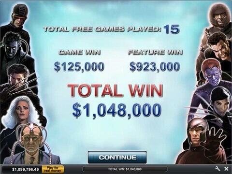 X-Men Slot Machine